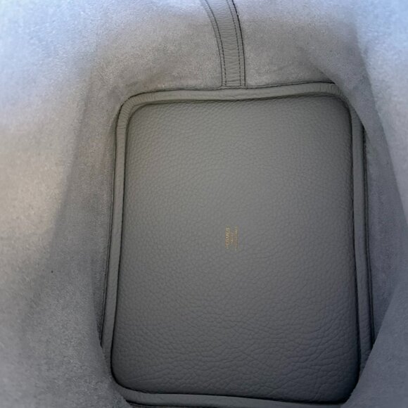 Hermès Picotin Lock 22 Bleu Pale Clemence Gold Hardware - Picture 7 of 9